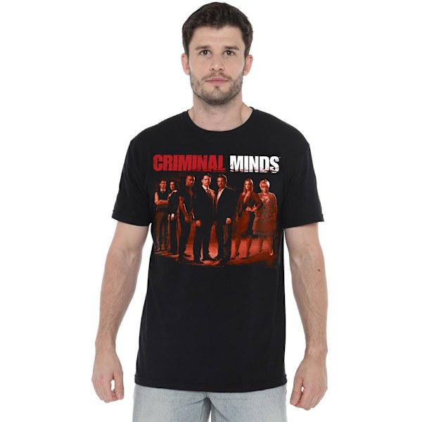 Criminal Minds Herr The Crew T-Shirt XXL Svart Black XXL