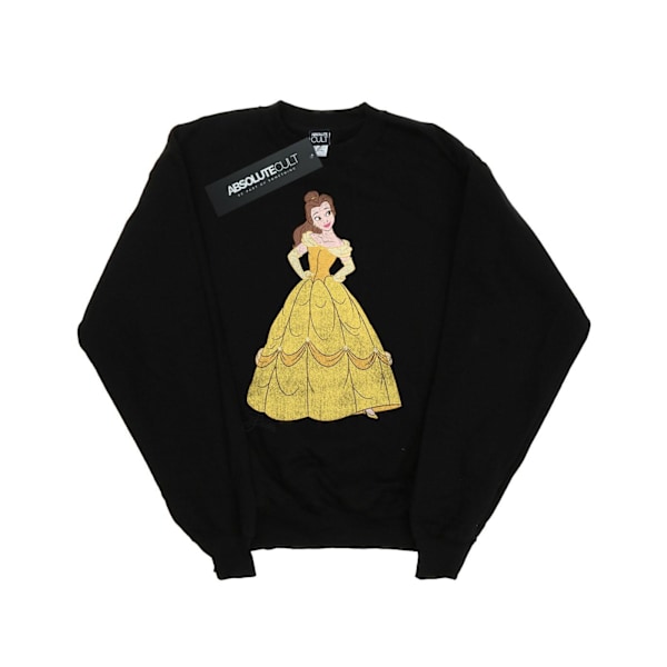 Disney Princess Girls Classic Belle Sweatshirt 5-6 år Svart Black 5-6 Years