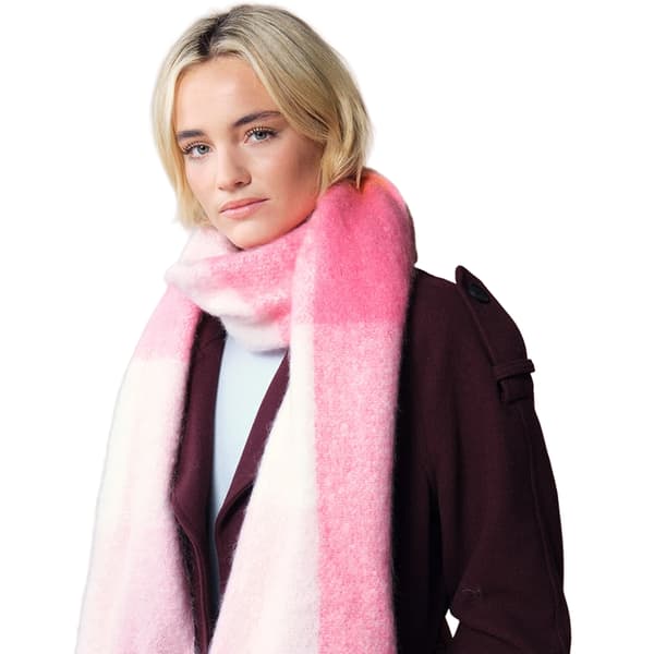 Beechfield Rutig Fluffig Halsduk One Size Rosa Pink One Size