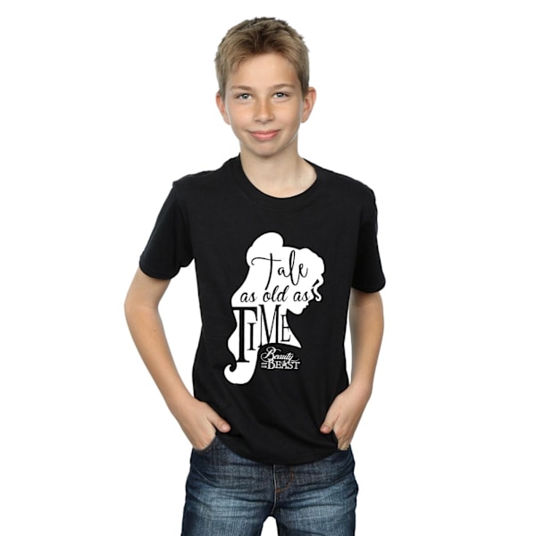 Disney Boys Tale As Old As Time T-Shirt 7-8 år Svart Black 7-8 Years