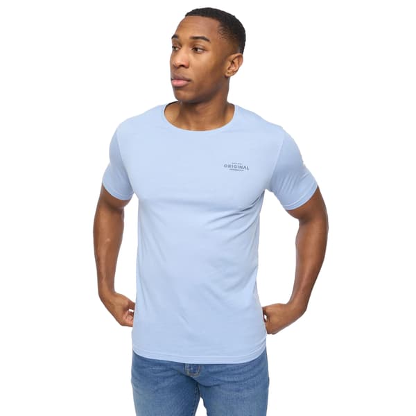 Crosshatch Herr Basicnatural T-shirt (5-pack) S Vit/Marinblå/D White/Navy/Denim/Blue/Grey Marl S