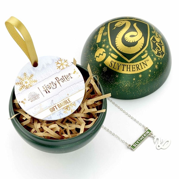 Harry Potter Slytherin Julgranskula One Size Grön/Guld Green/Gold One Size