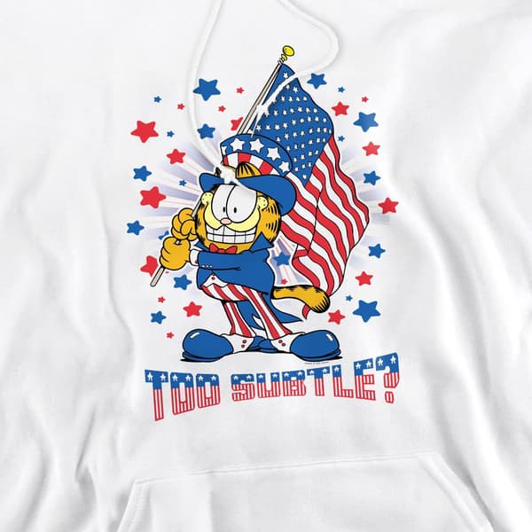 Garfield Herr Subtil Huvtröja L Vit White L