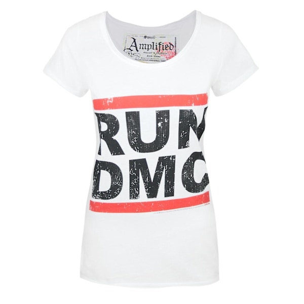 Amplified Womens/Ladies Run DMC Logo T-Shirt XL Vit White XL