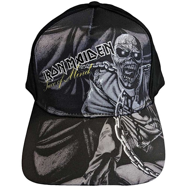 Iron Maiden Unisex Adult Piece Of Mind Greyscale Baseball Cap O Black/Grey One Size