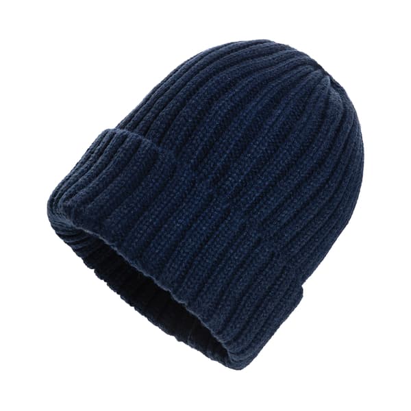XD Collection Kennedi Ribbad Polylana Aware Mössa One Size Marinblå Navy One Size