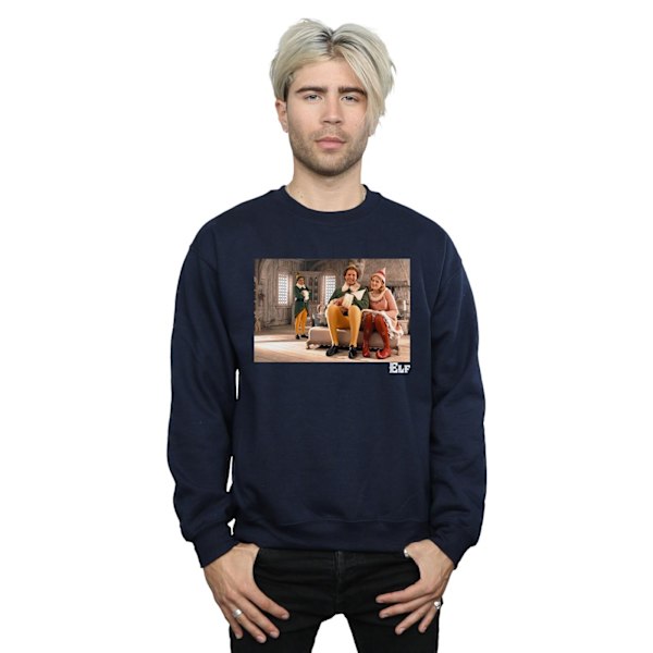 Elf Herr Familjebild Sweatshirt M Marinblå Navy Blue M