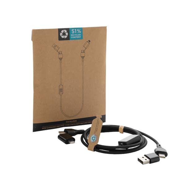 XD Collection Datalock Kabel One Size Svart Black One Size
