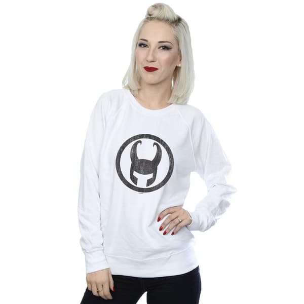 Marvel Dam/Damer Loki Icon Sweatshirt M Vit White M