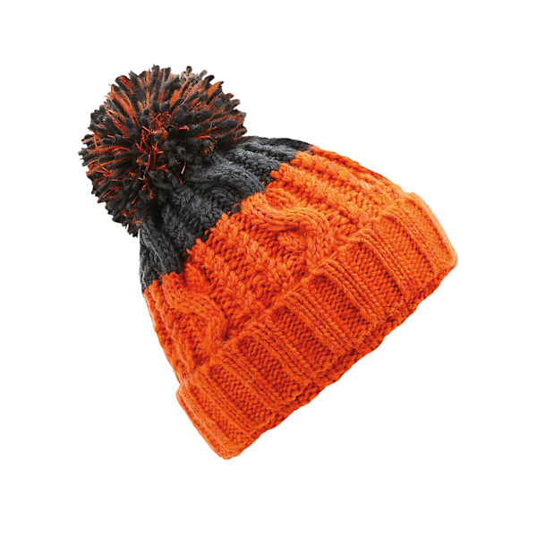 Beechfield Apres Beanie One Size Orange/Mörk Grafit Orange/Dark Graphite One Size
