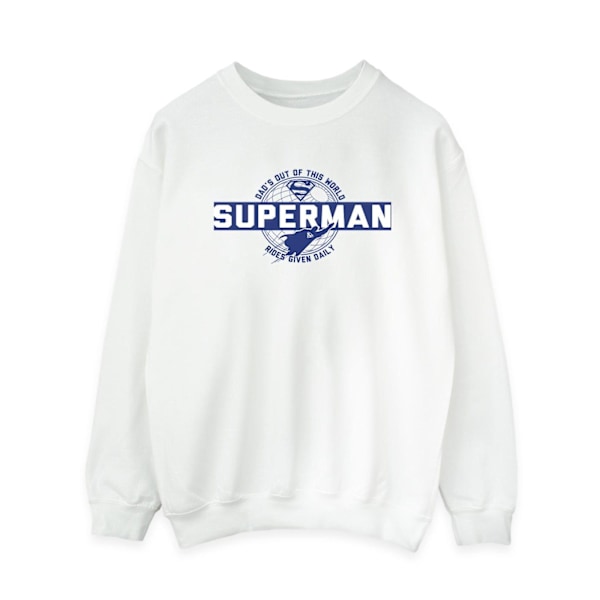 DC Comics Dam/Kvinnor Superman Out Of This World Sweatshirt L White L