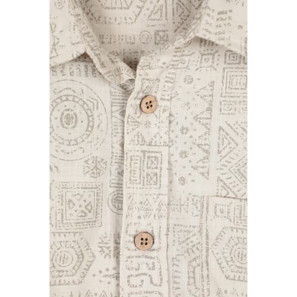 Mountain Warehouse Herr Preston Illustration Skjorta 4XL Beige Beige 4XL