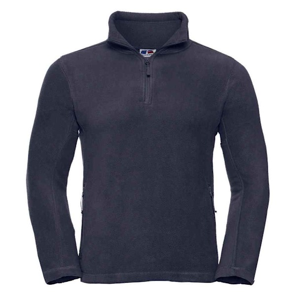 Russell Herr Zip Neck Outdoor Fleece Top L French Navy French Navy L