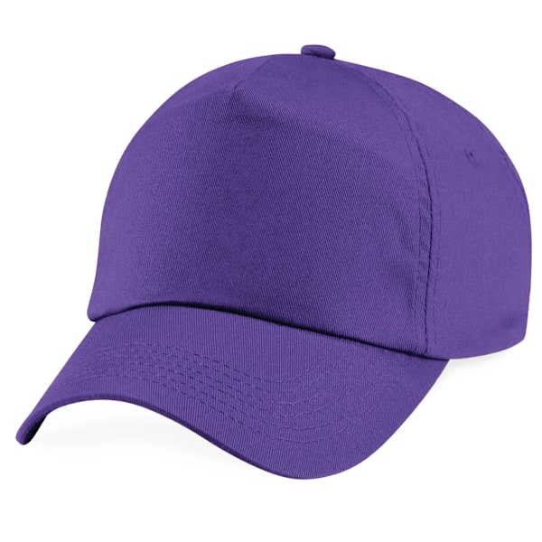 Beechfield Unisex Original 5-Panel Baseballkeps i enfärgad design, One Size Purple One Size