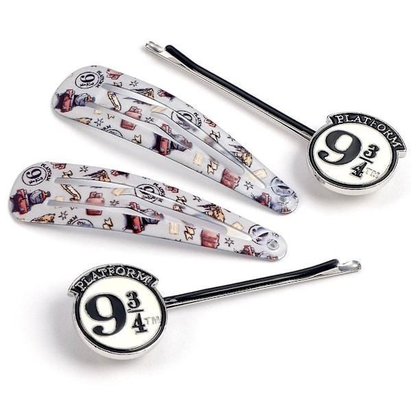 Harry Potter 9 & 3 Quarters hårklämmor (4-pack) One Size Multicoloured One Size