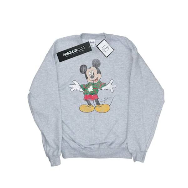 Disney Boys Mickey Mouse Jultröja Sweatshirt 12-13 År Sports Grey 12-13 Years