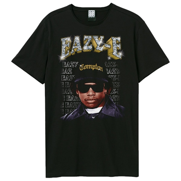 Amplified Unisex Vuxen Bling Father Eazy-E T-shirt XS Svart Black XS
