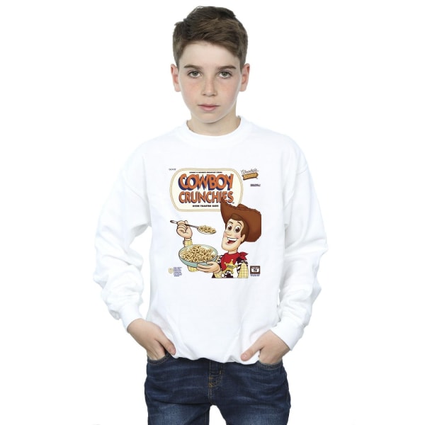 Disney Boys Toy Story Woody Cowboy Crunchies Sweatshirt 7-8 år White 7-8 Years