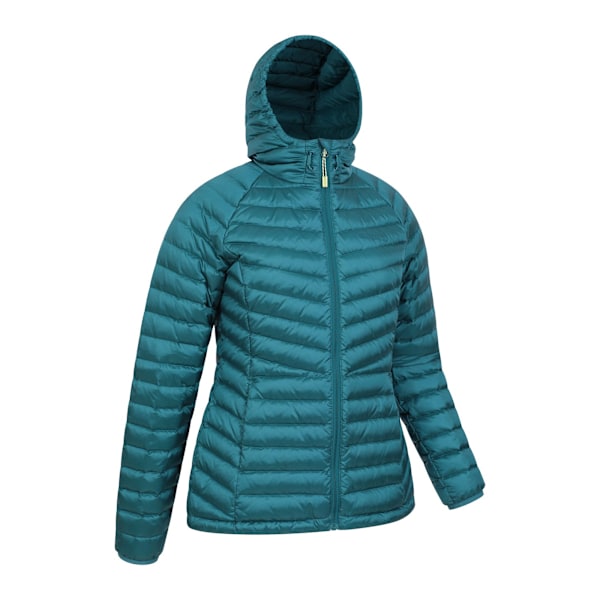 Mountain Warehouse Skyline Extreme Vattentät Dunjacka för Kvinnor Teal 10 UK