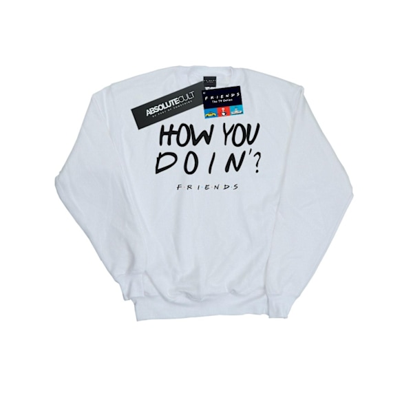 Friends Mens How You Doin? Sweatshirt L Vit White L