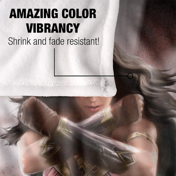 Wonder Woman Filt med Pose, One Size, Flerfärgad Multicoloured One Size