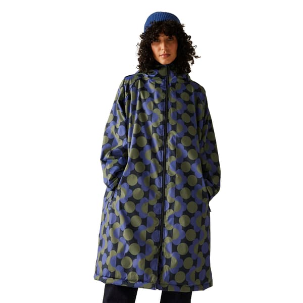 Regatta Dam/Dam Orla Kiely Prickig Ombytesrock En Storlek Blue/Dark Olive One Size