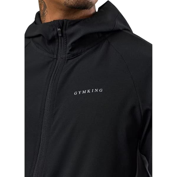 Gym King Herr Hooded Raglan Windbreaker S Svart/Grafit Black/Graphite S