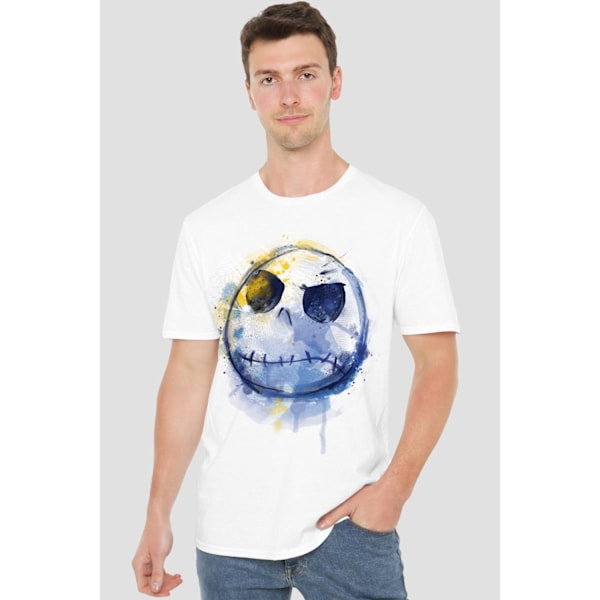 The Nightmare Before Christmas Herr Jack Skellington Målad T-shirt White XXL