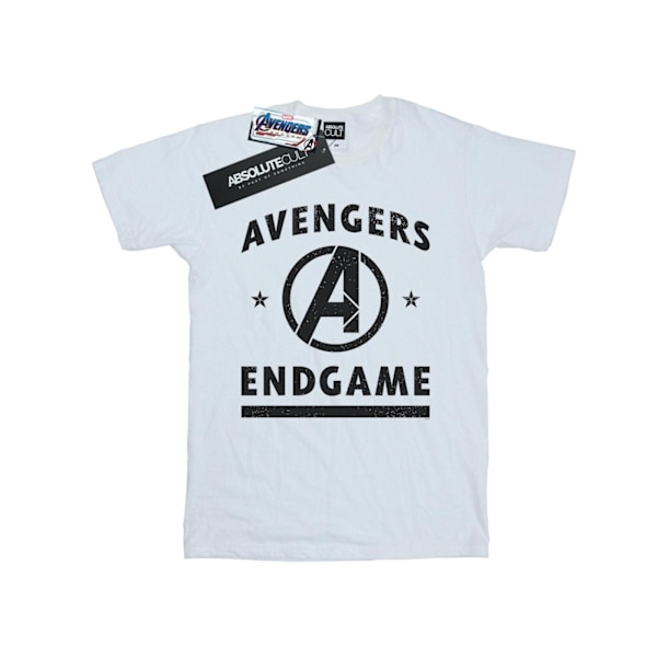 Marvel Womens/Ladies Avengers Endgame Varsity Cotton Boyfriend White 3XL