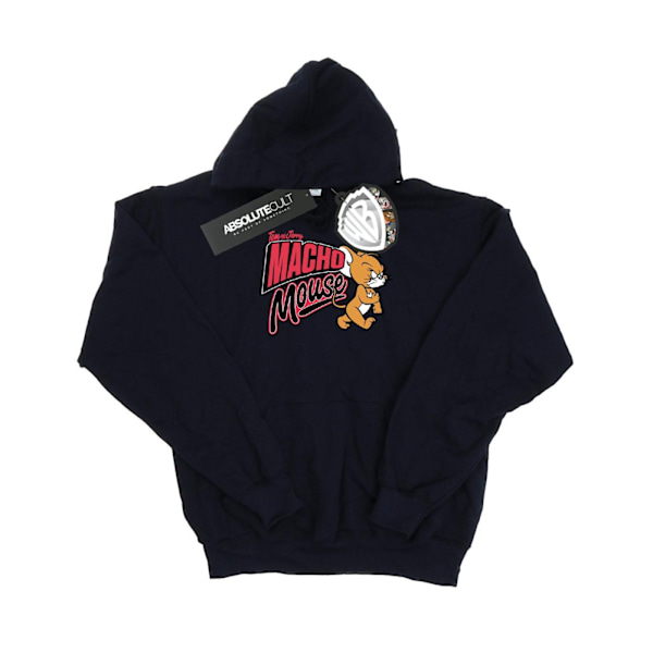 Tom And Jerry Girls Macho Mouse Hoodie 7-8 år Marinblå Navy Blue 7-8 Years