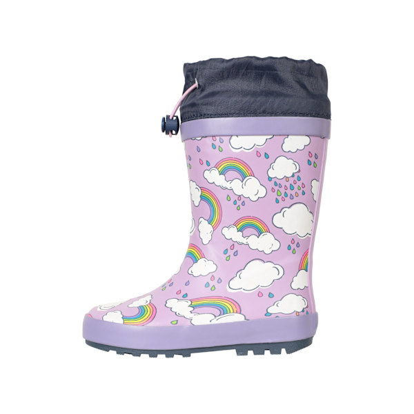 Mountain Warehouse Barn/Kids II Regnbågsvinterstövlar Lilac 7 UK Child