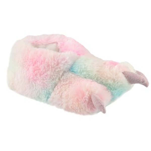 SlumberzzZ Barn/Barn Super Mjuk Enhörning-Pastell Klo Slipper Multi 13-1 Child UK