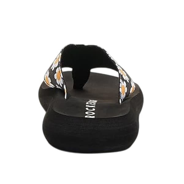 Rocket Dog Dam Adios Daisy Flip Flops 8 UK Svart Black 8 UK