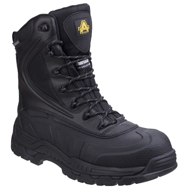 Amblers Safety Mens AS440 Hybrid Metal Hi-leg Vattentät S Black 12 UK