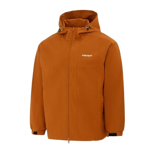Firetrap Lättviktsjacka med huva för män XS Kaffe Coffee XS