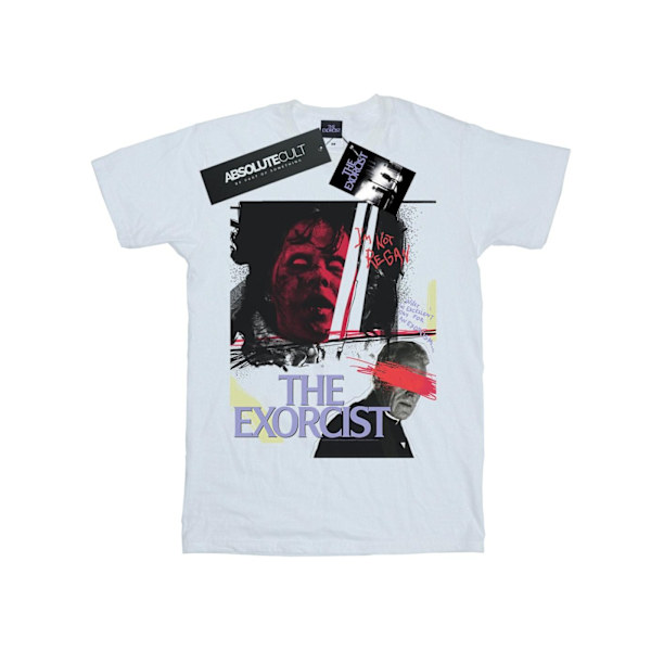 The Exorcist Mens Scratched Eyes T-Shirt XL Vit White XL