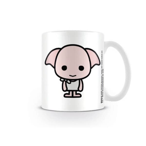 Harry Potter Chibi Dobby Mugg En Storlek Vit/Ljusrosa White/Light Pink One Size