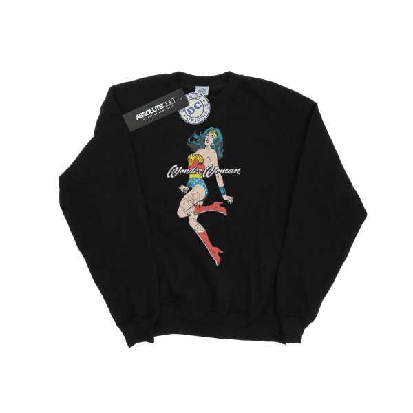 DC Comics Boys Wonder Woman Jump Sweatshirt 12-13 år Svart Black 12-13 Years