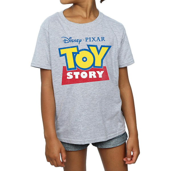 Toy Story Girls Logo T-shirt 7-8 år Sports Grey Sports Grey 7-8 Years