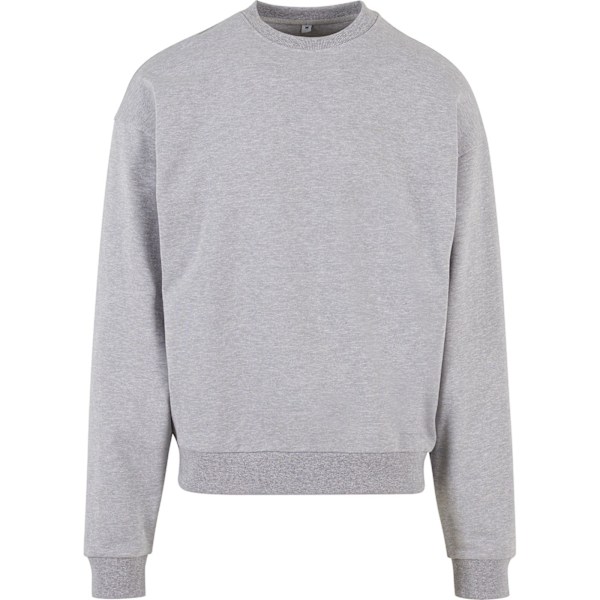 Bygg ditt varumärke Herr Ultra Heavy Crew Neck Sweatshirt L Heathe Heather Grey L