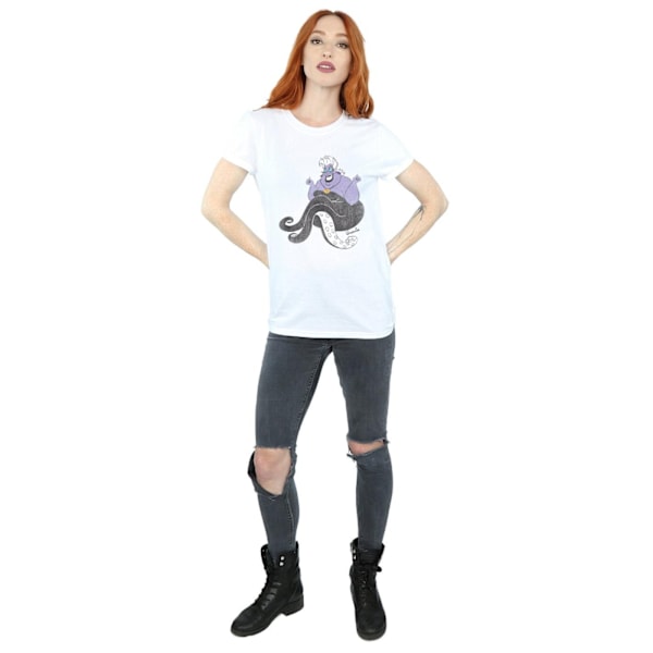 The Little Mermaid Dam/Damer Ursula Bomull Boyfriend T-Shir White S