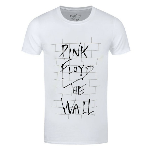 Pink Floyd Unisex Vuxen The Wall Logo T-Shirt XXL Vit White XXL