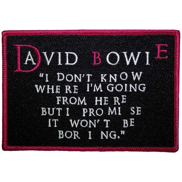David Bowie I Dont Know Where I´m Going Strykmärke One Size Black/Pink/White One Size