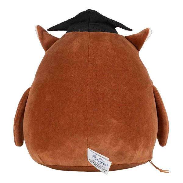 Mumbles Squidgy Owl Plyschleksak En Storlek Mörkbrun Dark Brown One Size