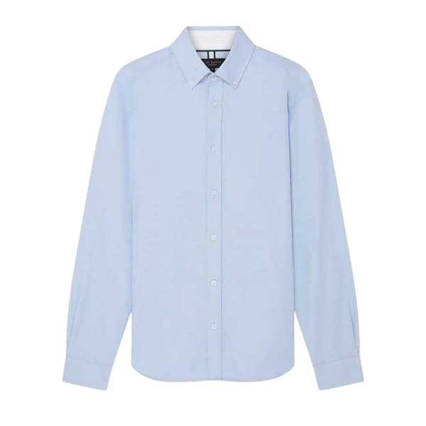 Ted Baker Herr Oxford Regular Långärmad Button-Down Skjorta XS Pale Blue XS