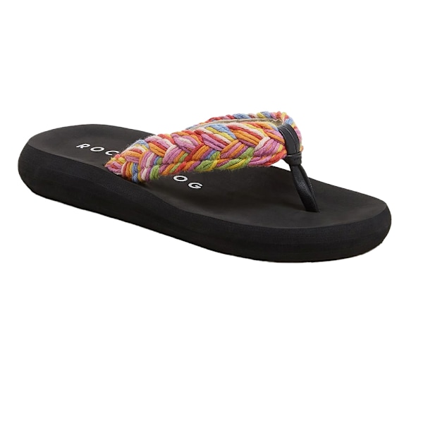 Rocket Dog Dam/Kvinnor Sunset Cord Flätade Flip Flops 7 UK Ra Rainbow/Black 7 UK