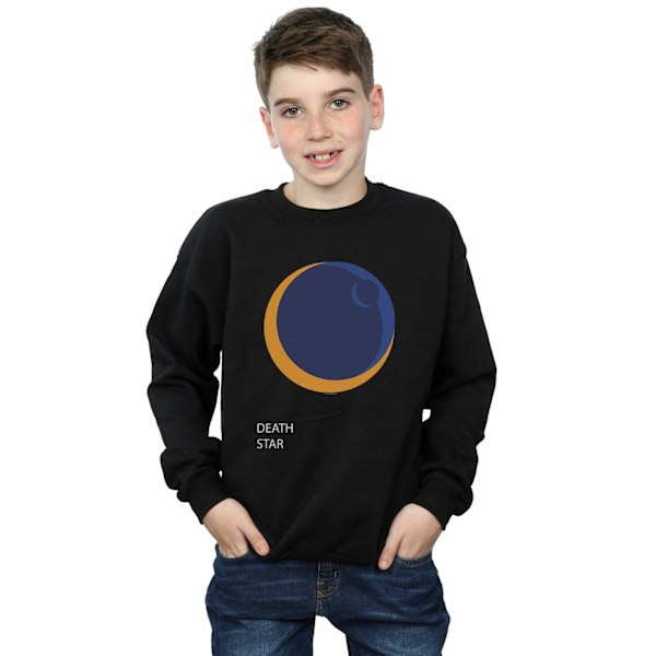 Star Wars Pojkar Dödsstjärnan Sweatshirt 12-13 År Svart Black 12-13 Years