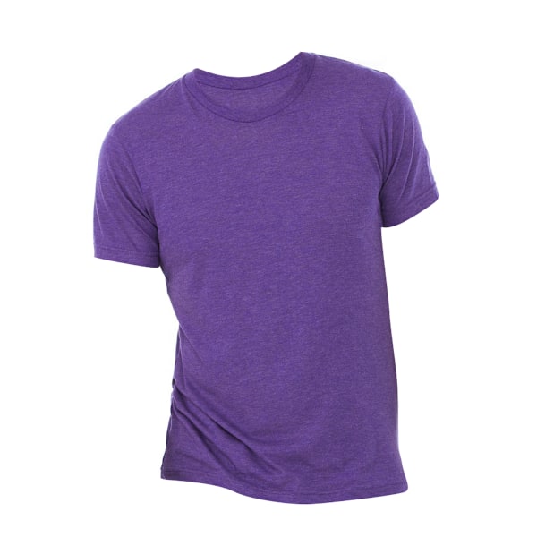 Canvas Herr Triblend Crew Neck Plain Kortärmad T-shirt XL Pu Purple Triblend XL