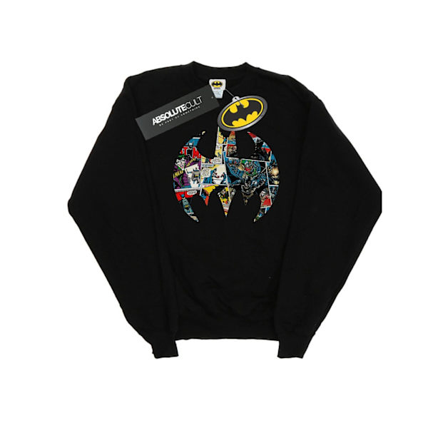 DC Comics Boys Batman Comic Book Logo Sweatshirt 7-8 år Svart Black 7-8 Years