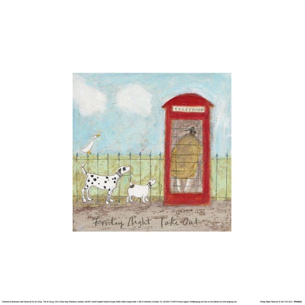 Sam Toft Fredagskväll Takeout Poster One Size Flerfärgad Multicoloured One Size